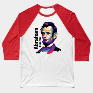 abraham lincoln popart Baseball T-Shirt